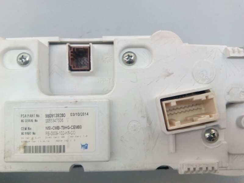 Recambio de cuadro instrumentos para peugeot 308 active referencia OEM IAM 9809139280  E3-B2-34-3
