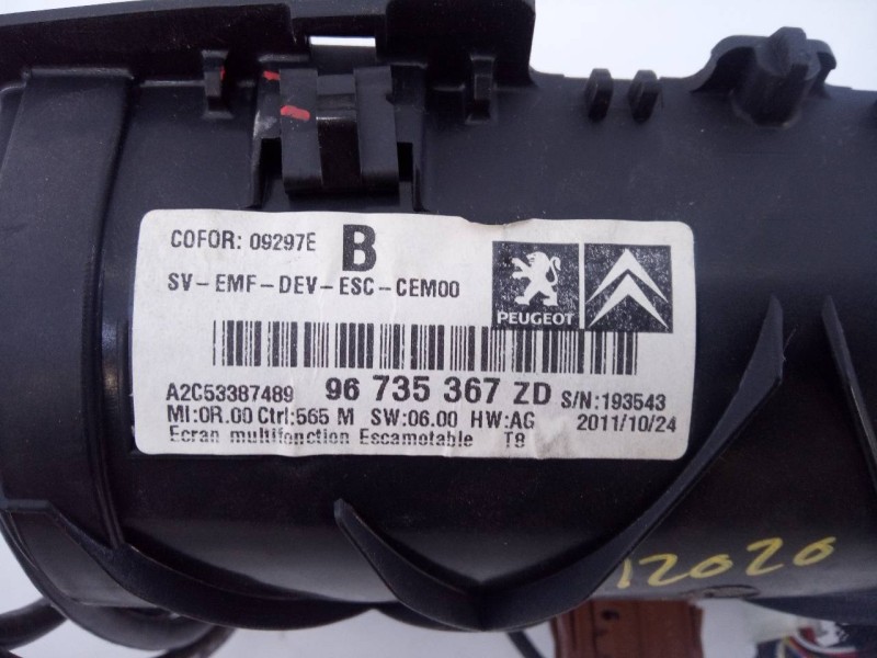 Recambio de sistema navegacion gps para peugeot 3008 active referencia OEM IAM 98735367ZD  E3-B2-40-2