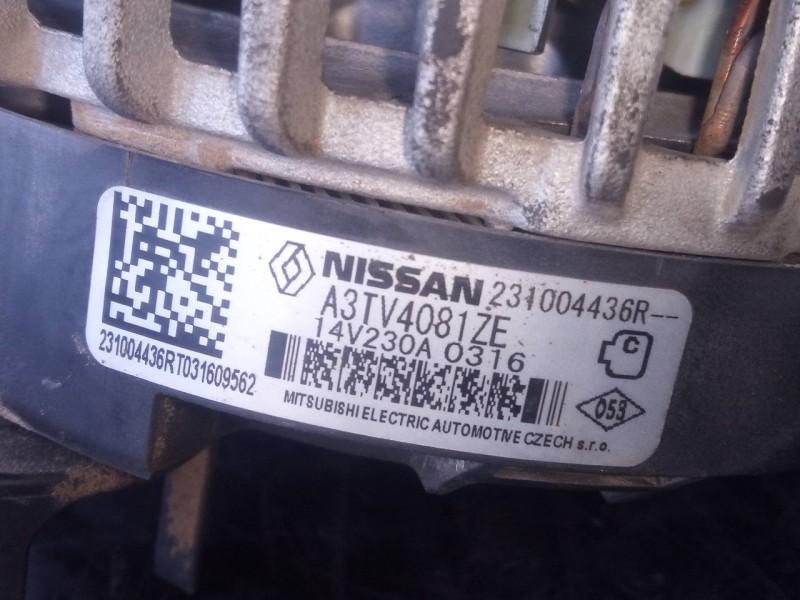 Recambio de alternador para fiat talento kasten (296) referencia OEM IAM 231004436R A3TV4081ZE P3-B5-27-1