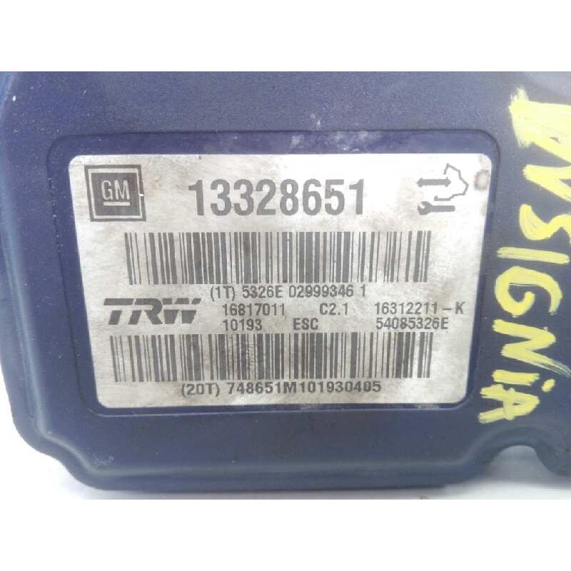 Recambio de abs para opel insignia berlina selective referencia OEM IAM 601702F6 13328651 E2-B6-15-2