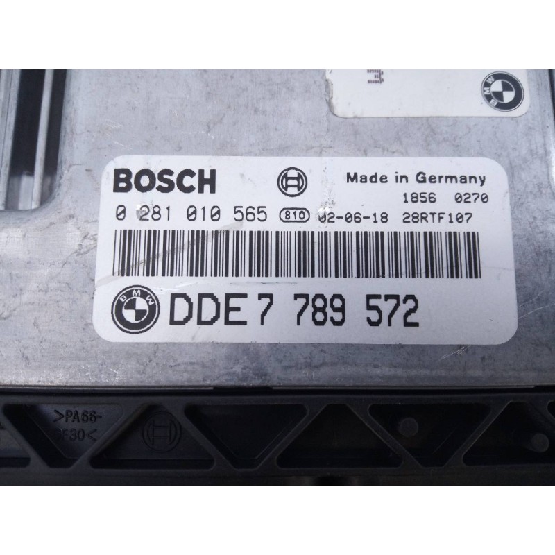 Recambio de centralita motor uce para bmw serie 3 berlina (e46) 320d referencia OEM IAM DDE7789572 0281010565 E3-A2-31-3