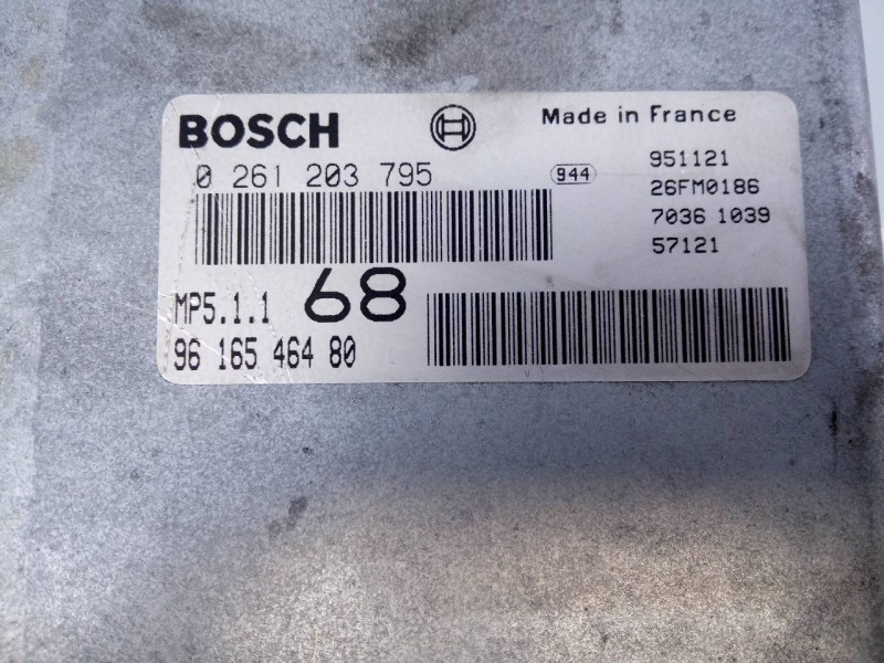 Recambio de centralita motor uce para peugeot 406 berlina (s1/s2) sl referencia OEM IAM 9616546480 0261203795 È3-B2-36-3