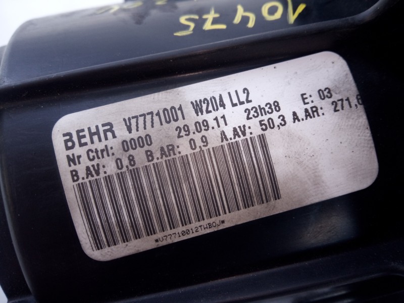 Recambio de ventilador calefaccion para mercedes-benz clase c (w204) familiar c 220 t cdi blueefficiency (204.202) referencia OE