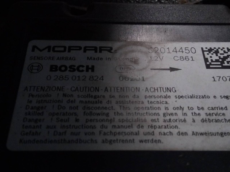 Recambio de centralita airbag para fiat doblo ii (152) pop referencia OEM IAM 52014450 0285012824 