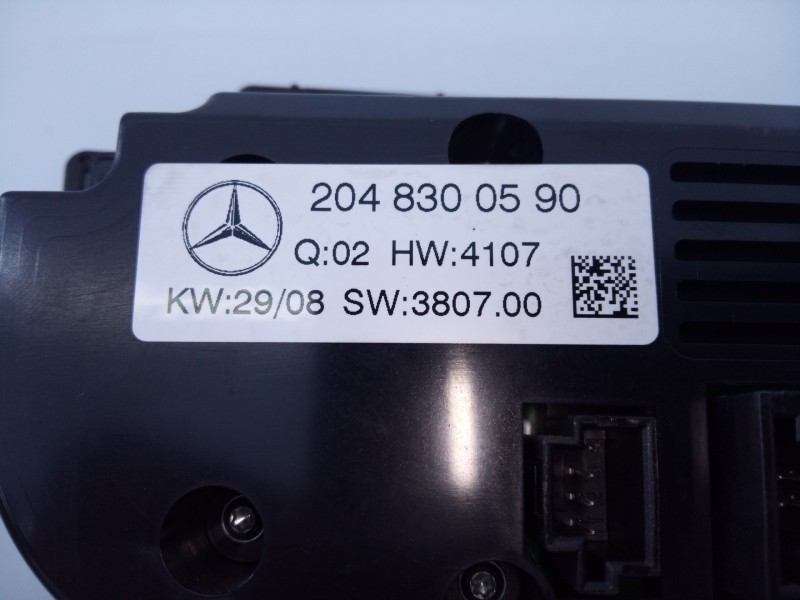 Recambio de mando climatizador para mercedes-benz clase c (w204) berlina c 220 cdi (204.008) referencia OEM IAM 2048300590  E3-A
