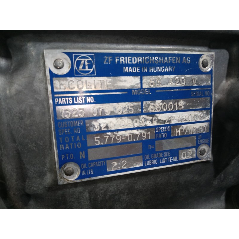 Recambio de caja cambios para renault master kipper l2h1 3,5t referencia OEM IAM 6S420V 660015 M1-B3-142