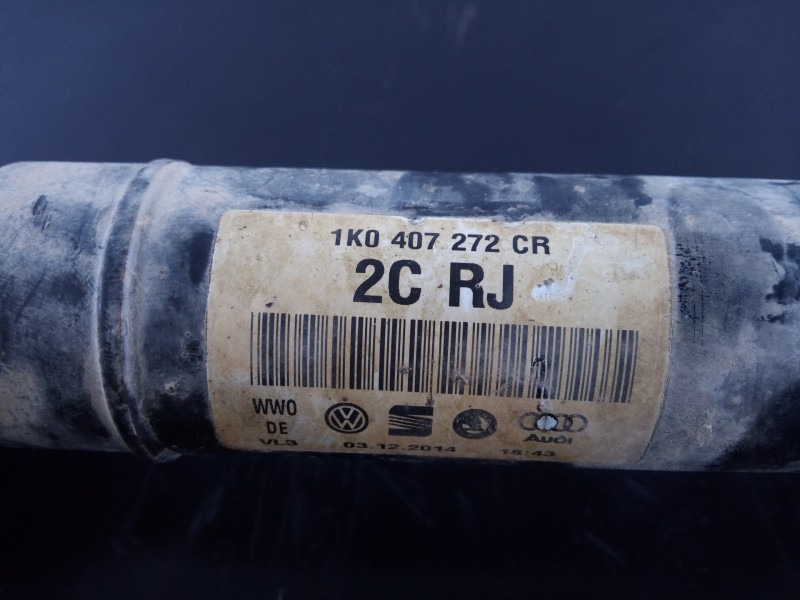 Recambio de transmision delantera derecha para volkswagen caddy ka/kb (2c) trendline 4motion referencia OEM IAM 1K0407272CR  P1-