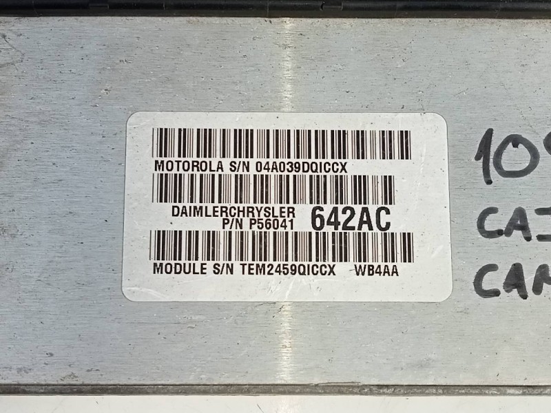 Recambio de centralita cambio automatico para jeep gr.cherokee (wj/wg) 3.1 td limited referencia OEM IAM P56041642AC 04A039DQICC