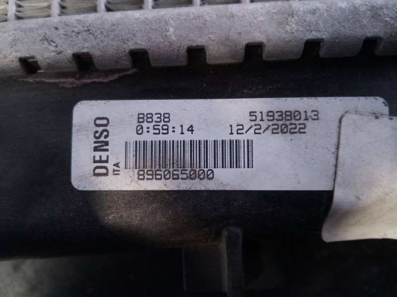 Recambio de radiador agua para fiat doblo ii (152) pop referencia OEM IAM 896065000  P2-A6-18