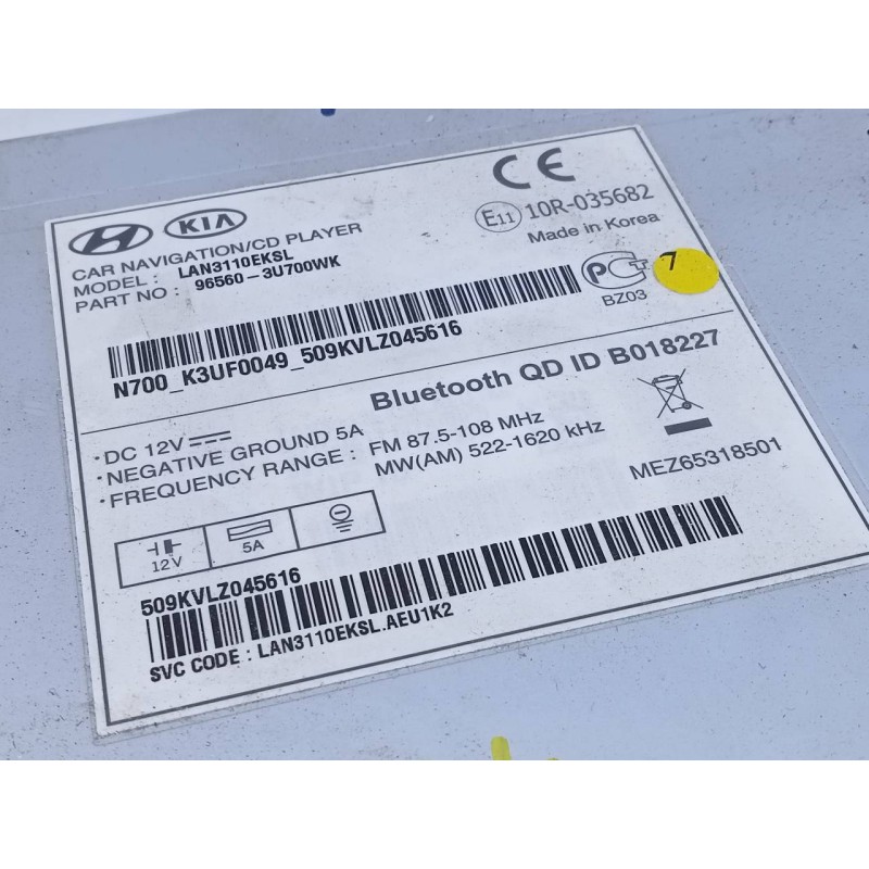 Recambio de sistema navegacion gps para kia sportage drive 4x2 referencia OEM IAM   E3-A3-44-4