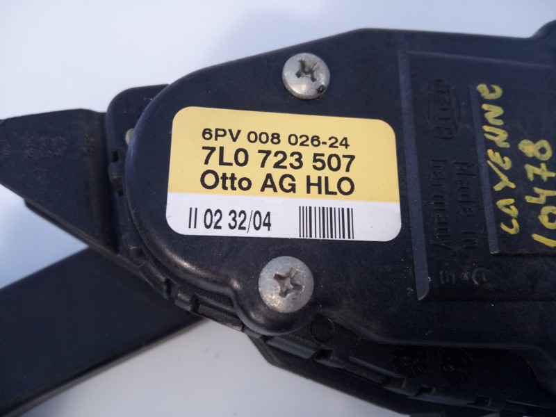 Recambio de pedal acelerador para porsche cayenne (typ 9pa) s referencia OEM IAM 7L0723507 6PV00802624 E3-B6-21-2