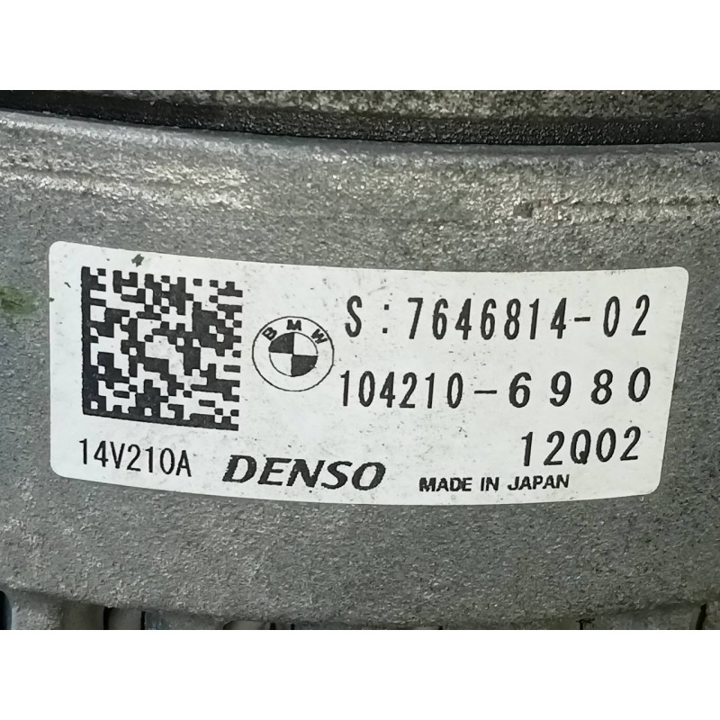 Recambio de alternador para bmw x3 (f25) xdrive20d m sport referencia OEM IAM 764681402  
