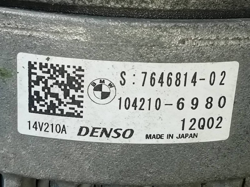 Recambio de alternador para bmw x3 (f25) xdrive20d m sport referencia OEM IAM 764681402  