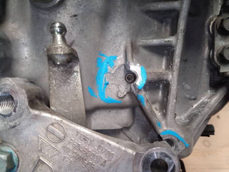 Recambio de caja cambios para nissan x-trail (t31) se referencia OEM IAM JG76E JG71M M1-B4-133