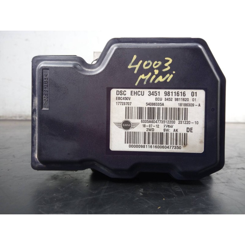 Recambio de abs para bmw mini countryman (r60) one d referencia OEM IAM 54086335A 3451981161601 P3-B9-15-3