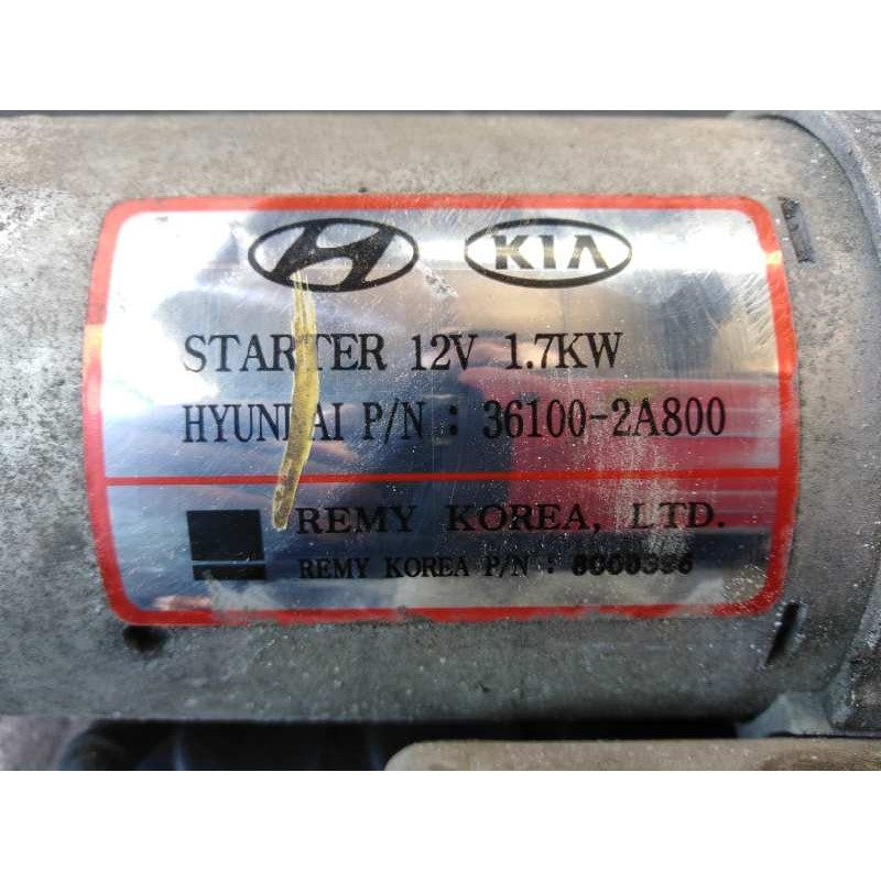 Recambio de motor arranque para kia sportage concept 4x2 referencia OEM IAM 361002A800  P3-B7-18-2