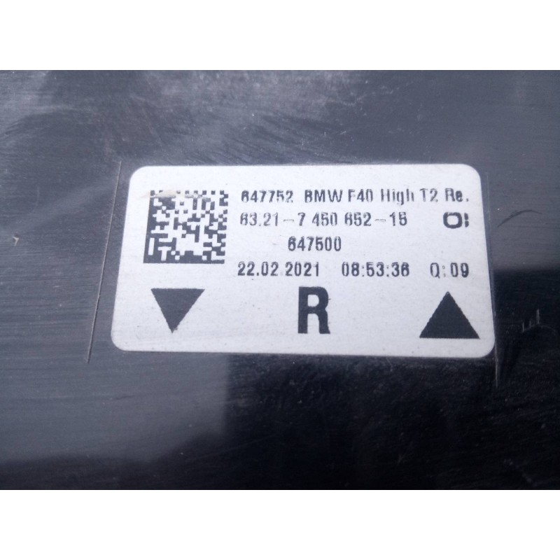 Recambio de piloto trasero derecho porton para bmw serie 1 lim. (f40) 118d referencia OEM IAM 745085215  E1-A3-39-1