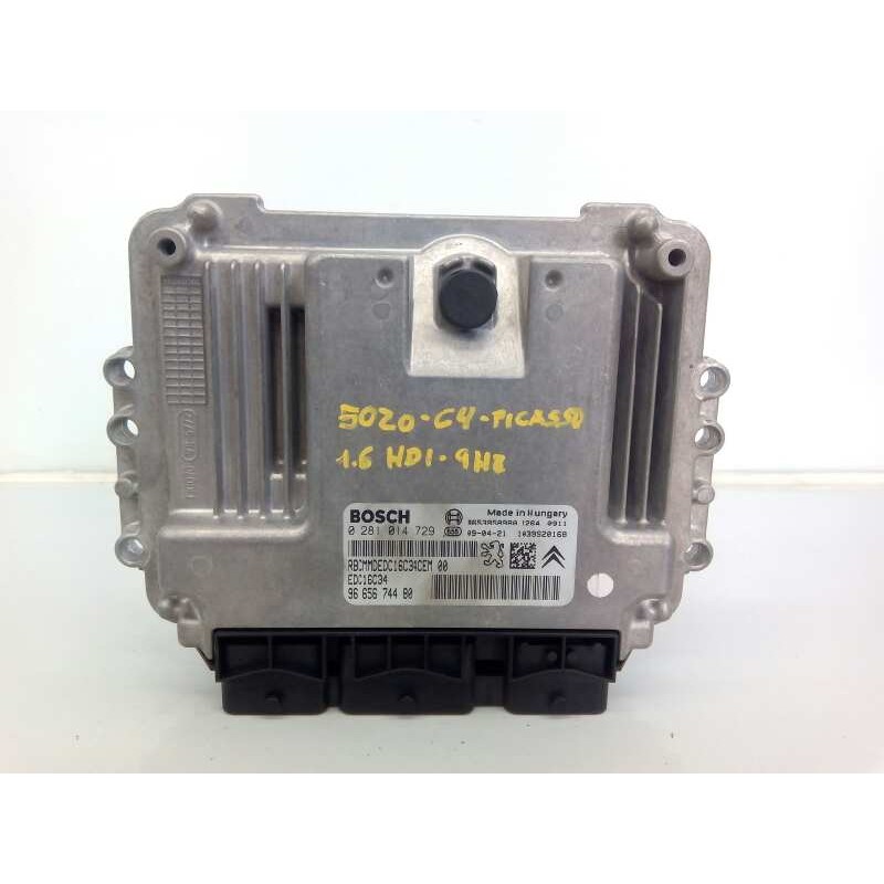 Recambio de centralita motor uce para citroën c4 grand picasso exclusive plus referencia OEM IAM 0281014729 9653958980 E3-B2-34-