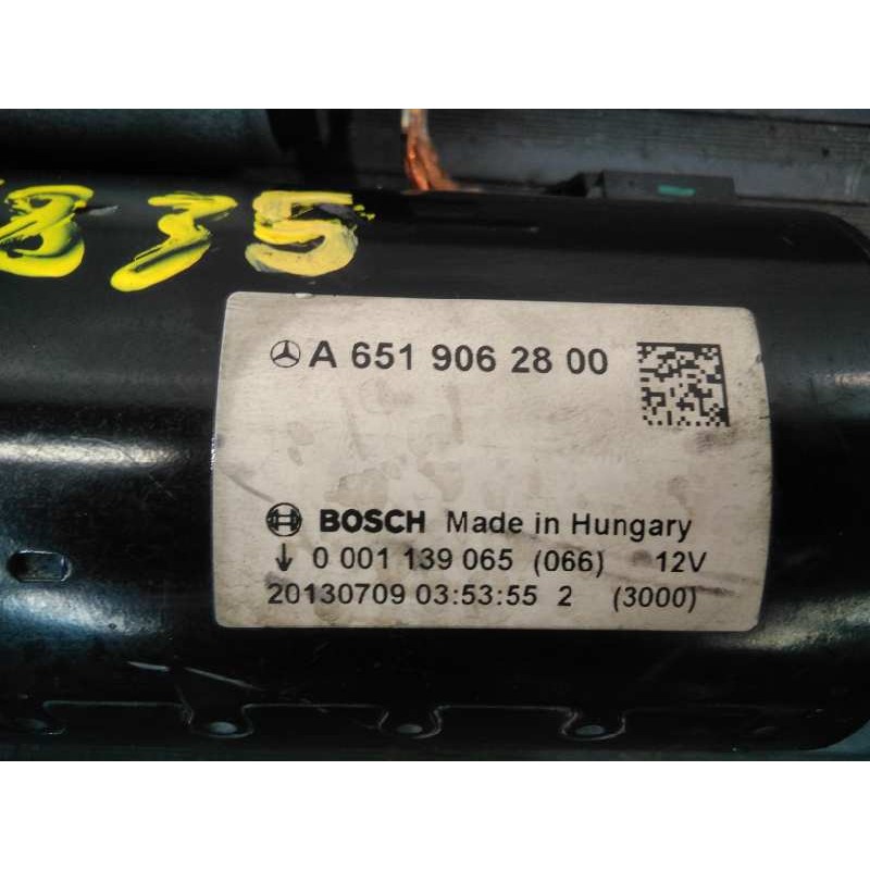 Recambio de motor arranque para mercedes-benz clase e (w212) lim. e 250 cdi 4-matic (212.082) referencia OEM IAM A6519062800 000