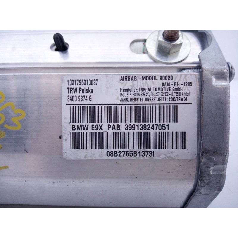 Recambio de airbag delantero derecho para bmw serie 3 coupe (e92) 320d referencia OEM IAM 399138247051 08B2765B1373I E1-A3-35-2