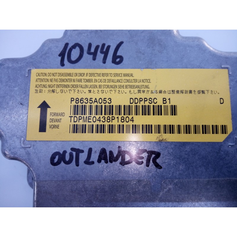 Recambio de centralita airbag para mitsubishi outlander (cw0) 2.2 di-d kaiteki plus referencia OEM IAM P8635A053 TDPME0438P1804 