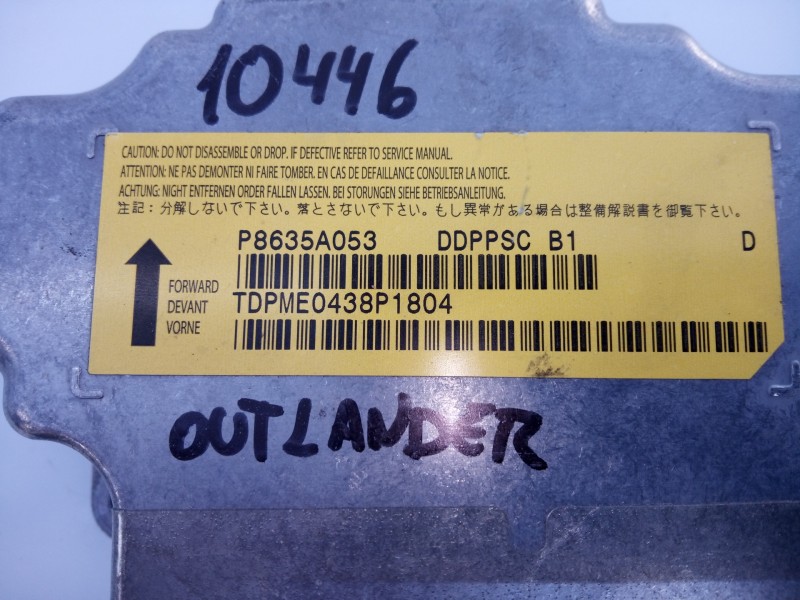 Recambio de centralita airbag para mitsubishi outlander (cw0) 2.2 di-d kaiteki plus referencia OEM IAM P8635A053 TDPME0438P1804 