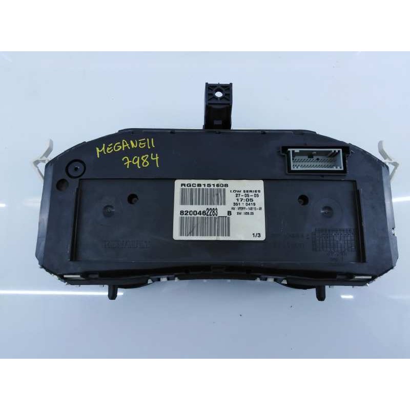 Recambio de cuadro instrumentos para renault megane ii berlina 5p confort authentique referencia OEM IAM 8200462283  E2-A1-28-8