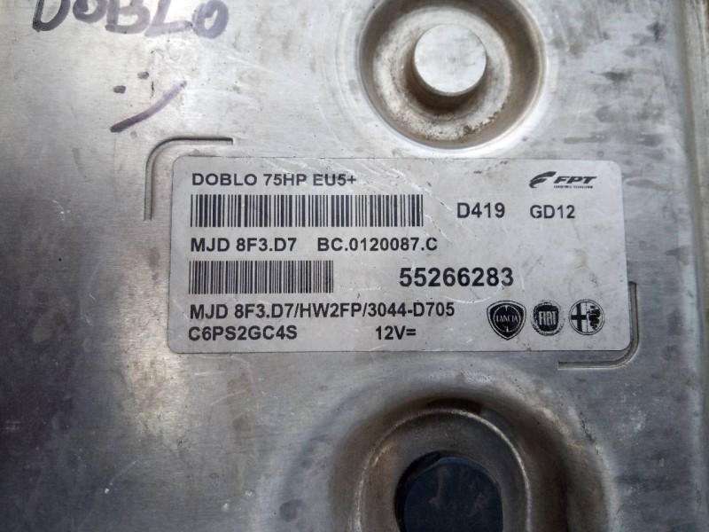 Recambio de centralita motor uce para fiat doblo ii cargo (263) referencia OEM IAM 55266283  E3-A4-28-3