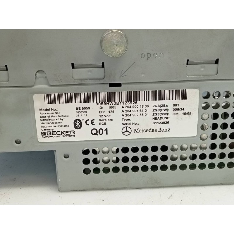 Recambio de sistema navegacion gps para mercedes-benz clase glk (w204) glk glk 220 cdi 4-matic be edición limitada (204.984) ref