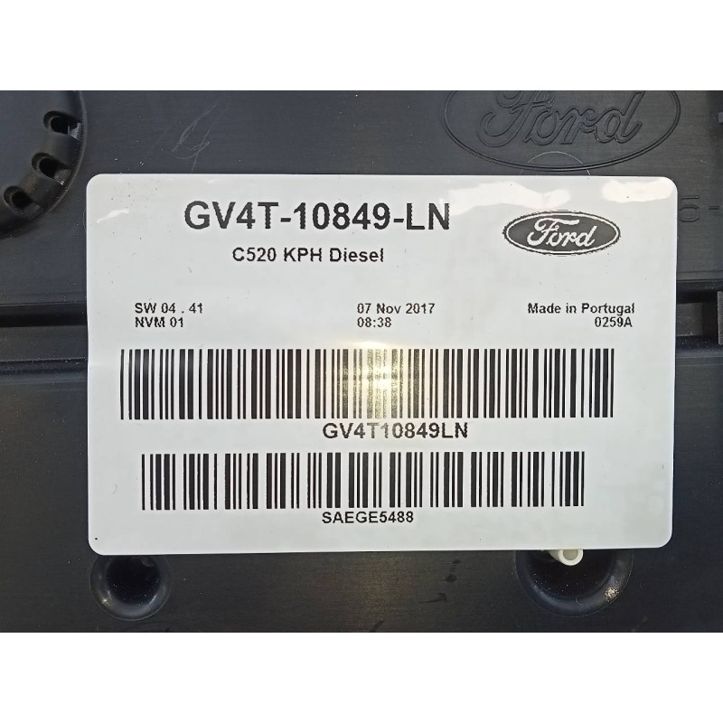 Recambio de cuadro instrumentos para ford kuga (cbs) titanium referencia OEM IAM GV4T10849LN  E3-B3-23-3