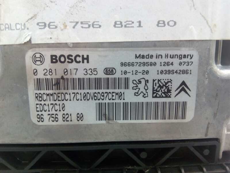 Recambio de centralita motor uce para citroën c4 lim. collection referencia OEM IAM 9675682180 0281017335 E3-B2-33-4