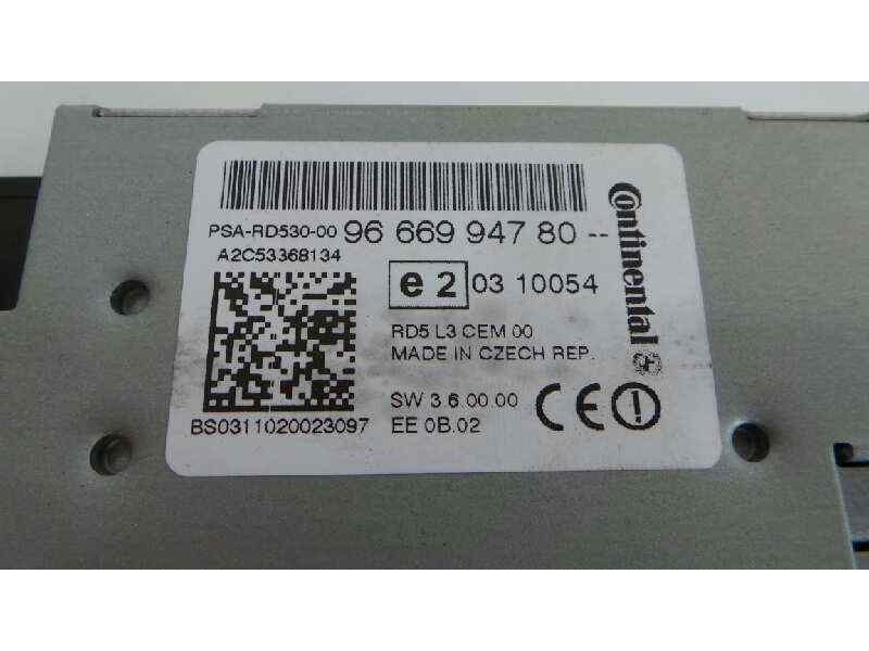 Recambio de mando climatizador para citroën c4 lim. collection referencia OEM IAM 9666994780 9666027477 E3-B2-34-4