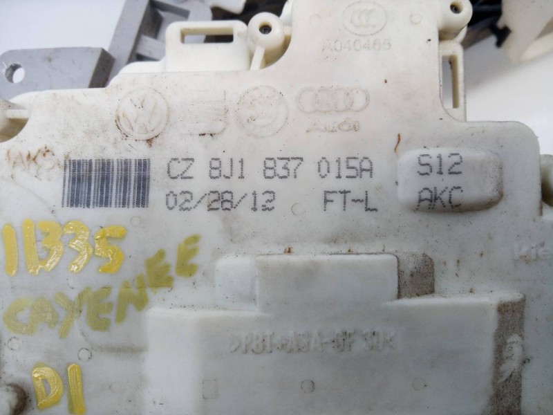Recambio de cerradura puerta delantera izquierda para porsche cayenne (typ 92aa) diesel referencia OEM IAM CZBJ1837015A  E1-A5-5