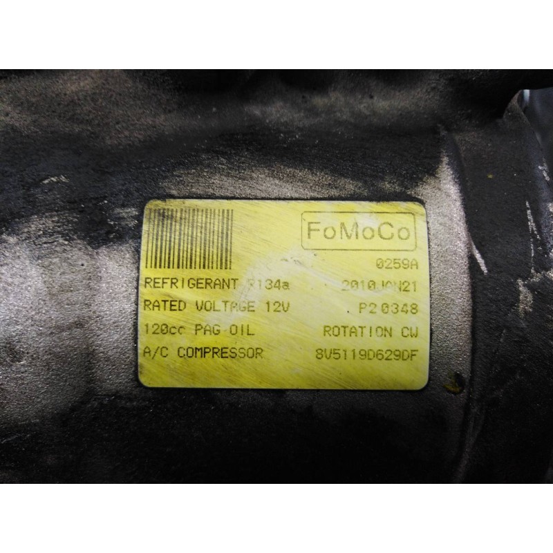 Recambio de compresor aire acondicionado para ford fiesta (cb1) ambiente referencia OEM IAM 8V5119D629DF  P3-B3-23-1