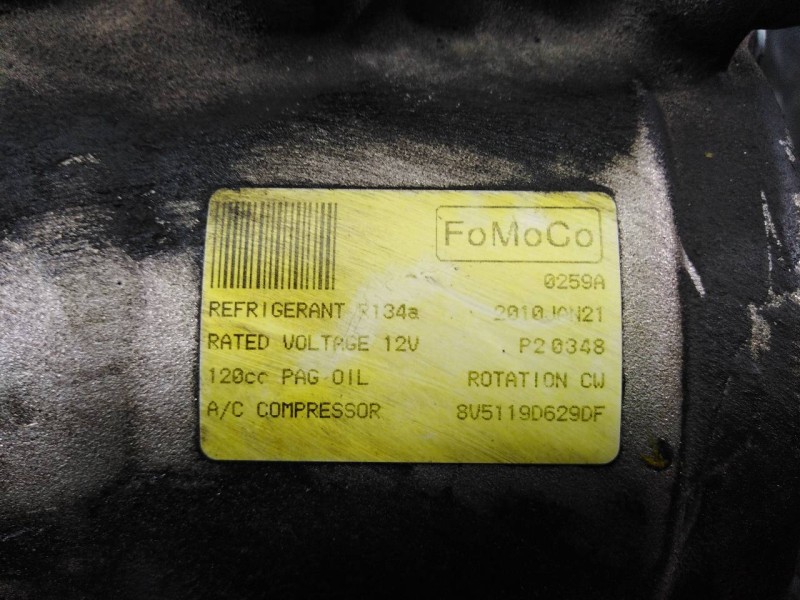Recambio de compresor aire acondicionado para ford fiesta (cb1) ambiente referencia OEM IAM 8V5119D629DF  P3-B3-23-1