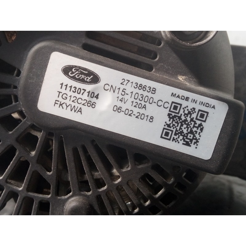 Recambio de alternador para ford ka+ white edition referencia OEM IAM 111307104 CN1510300CC P3-B6-7-3