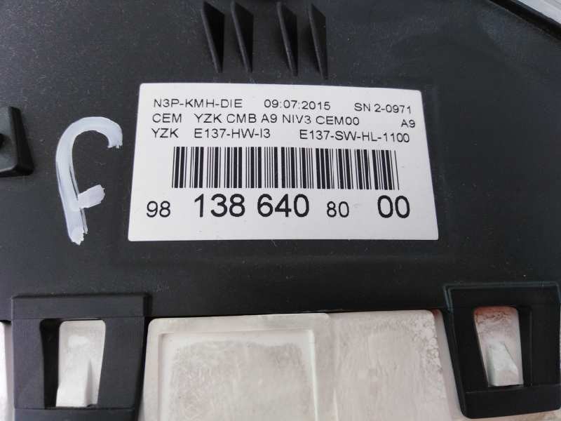 Recambio de cuadro instrumentos para peugeot 208 active referencia OEM IAM 9813864080 9808559180 E3-B2-35-3