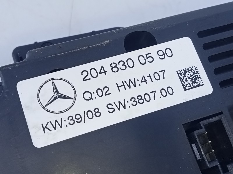 Recambio de mando climatizador para mercedes-benz clase c (w204) berlina c 220 cdi (204.008) referencia OEM IAM 2048300590  E3-A