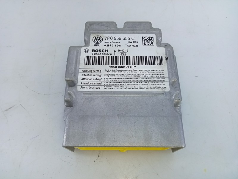 Recambio de centralita airbag para porsche cayenne (typ 92aa) diesel referencia OEM IAM 7P0959655C 0285011201 E3-B6-50-5