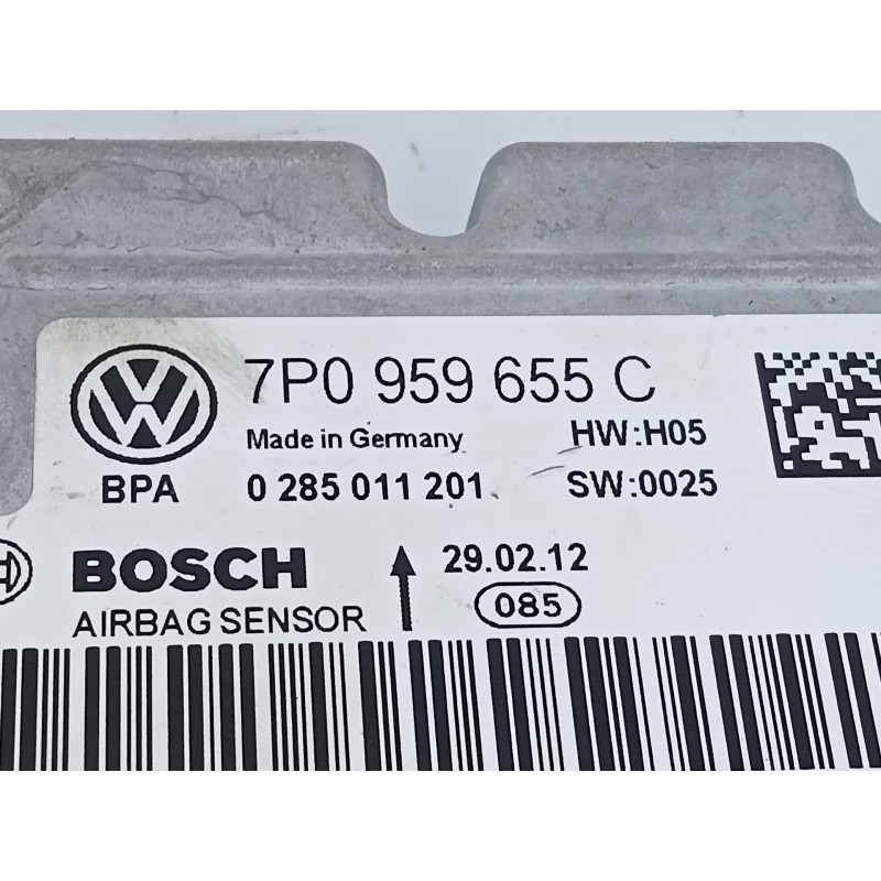 Recambio de centralita airbag para porsche cayenne (typ 92aa) diesel referencia OEM IAM 7P0959655C 0285011201 E3-B6-50-5