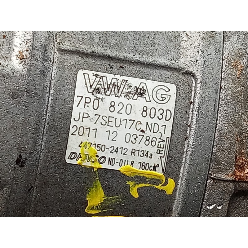 Recambio de compresor aire acondicionado para porsche cayenne (typ 92aa) diesel referencia OEM IAM 7P0820830D 4471502412 P3-A2-1