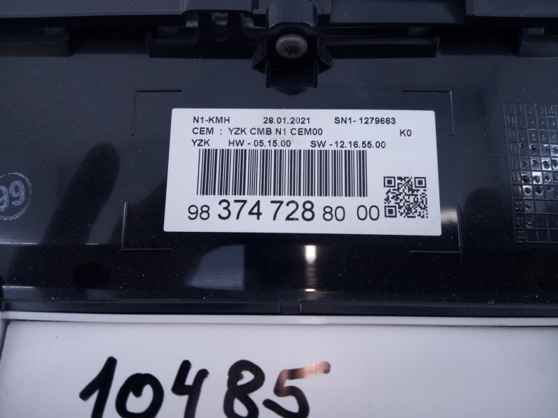 Recambio de cuadro instrumentos para opel vivaro furgón m innovation referencia OEM IAM 9837472880  E3-A5-17-3