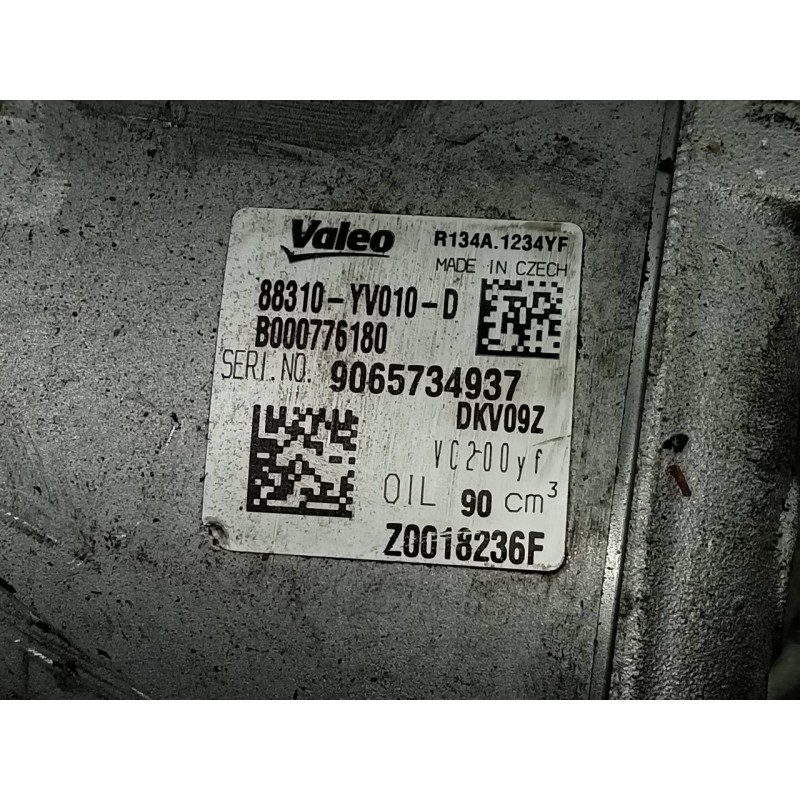 Recambio de compresor aire acondicionado para peugeot 108 active referencia OEM IAM 9065734937 88310YV010D P3-A3-2-1