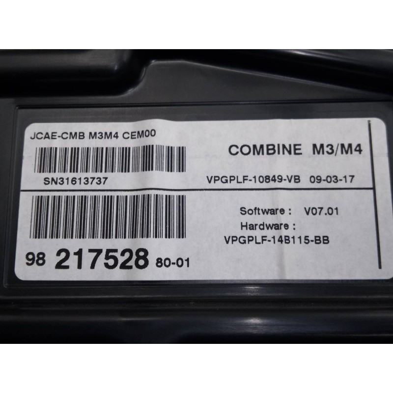 Recambio de cuadro instrumentos para citroën c-elysée seduction referencia OEM IAM 9821752880  E3-B2-8-1
