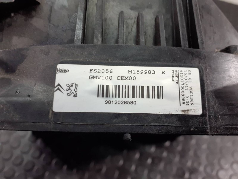 Recambio de electroventilador para citroën c-elysée seduction referencia OEM IAM 9812028580  P2-A9-16