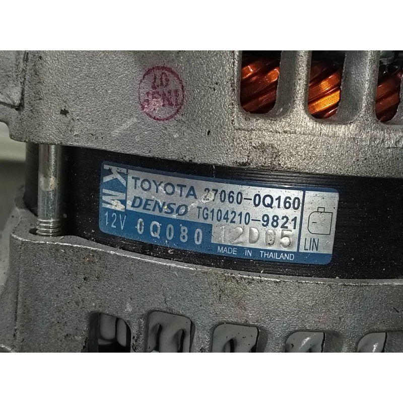 Recambio de alternador para peugeot 108 active referencia OEM IAM 270600Q160 TG1042109821 P3-A4-2-4