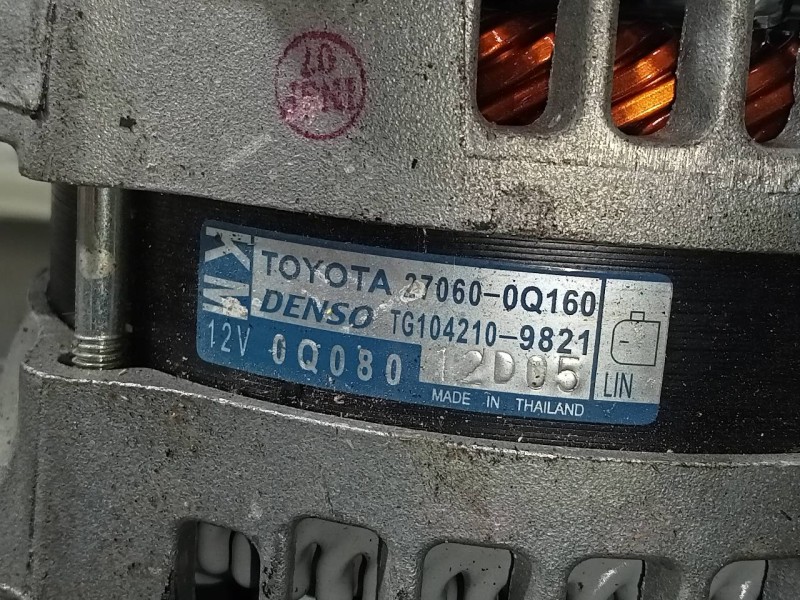 Recambio de alternador para peugeot 108 active referencia OEM IAM 270600Q160 TG1042109821 P3-A4-2-4