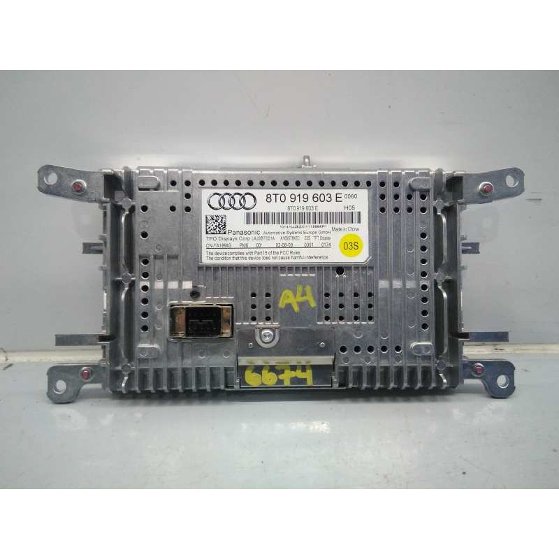 Recambio de pantalla multifuncion para audi a4 ber. (b8) básico referencia OEM IAM 8T0919603E  E2-A1-17-2