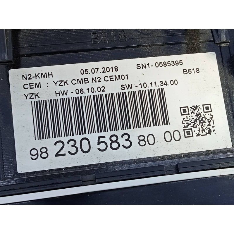 Recambio de cuadro instrumentos para citroën c3 collection referencia OEM IAM 9823058380  E3-B2-25-4