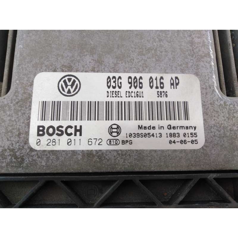Recambio de centralita motor uce para volkswagen golf v berlina (1k1) sportline referencia OEM IAM 03G906016AP 0281011672 E2-A1-